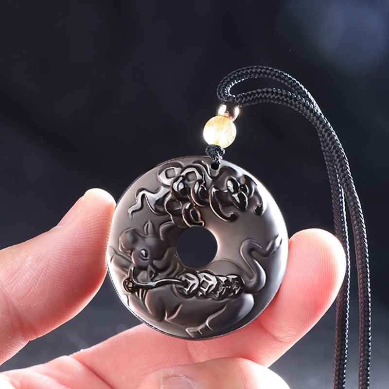 Obsidian Crystal Necklace