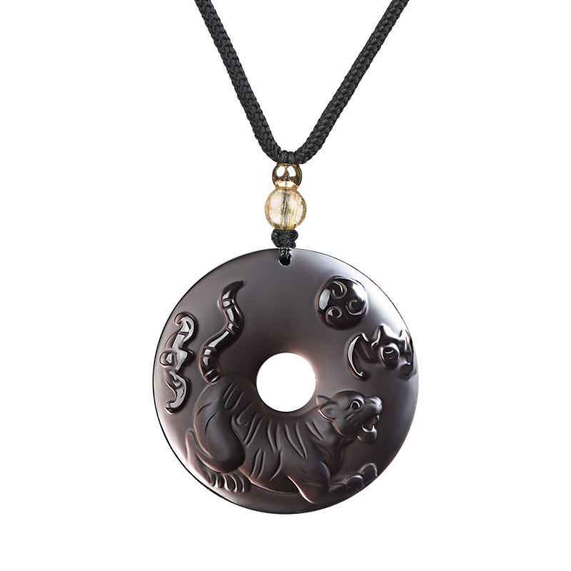 Obsidian Crystal Necklace