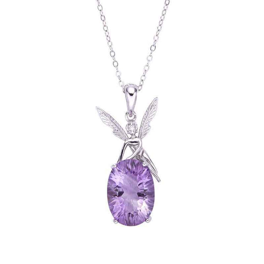 amethyst crystal necklace