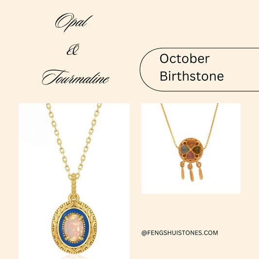 October Birthstone Opal and Tourmaline