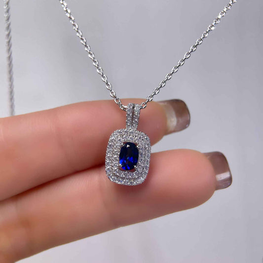 sapphire pendant necklace