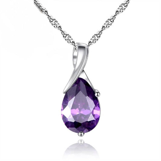 amethyst crystal necklace