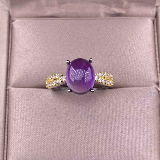 amethyst wedding ring