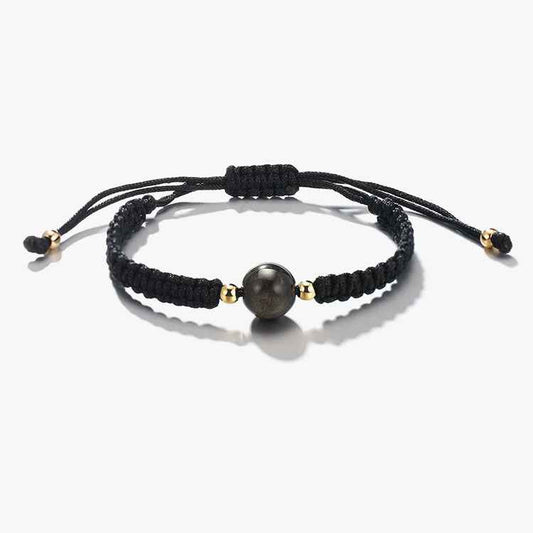 feng shui black obsidian bracelet