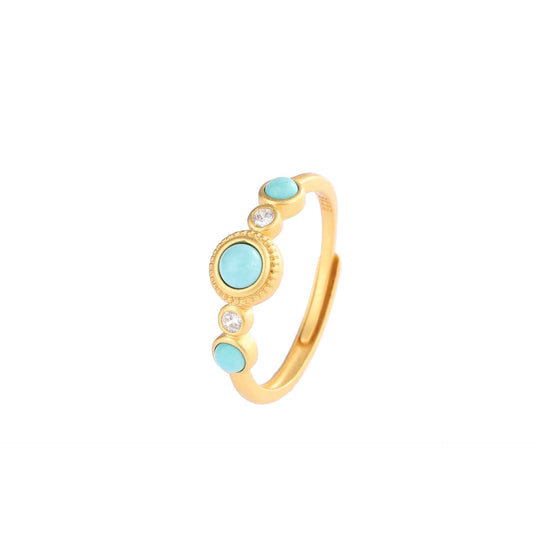 gold turquoise ring