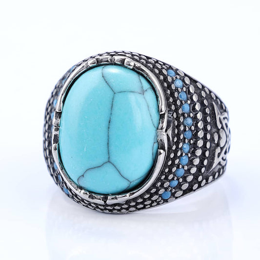 mens turquoise rings