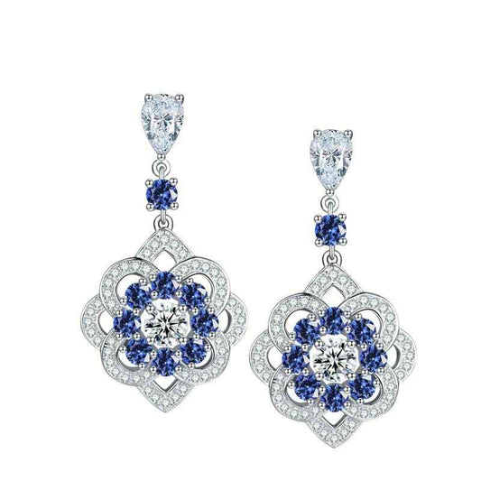 sapphire diamond earrings