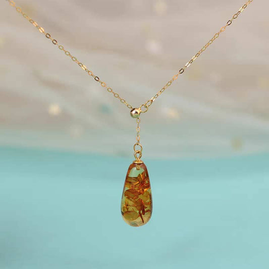 amber stone necklace