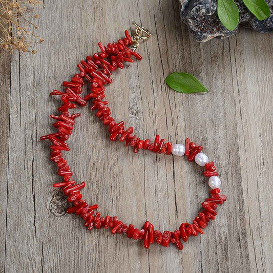 red coral necklace