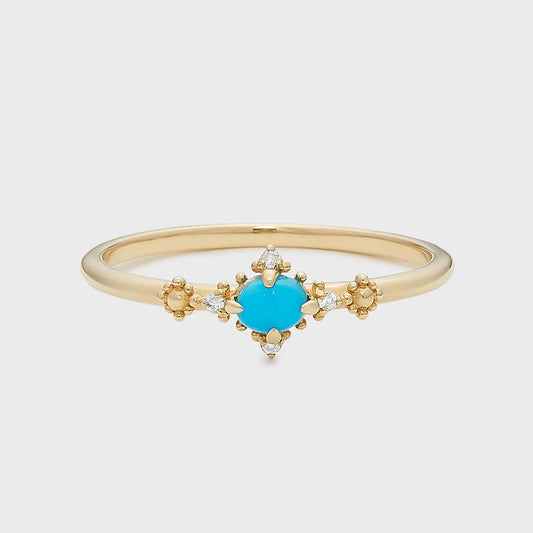 turquoise diamond ring