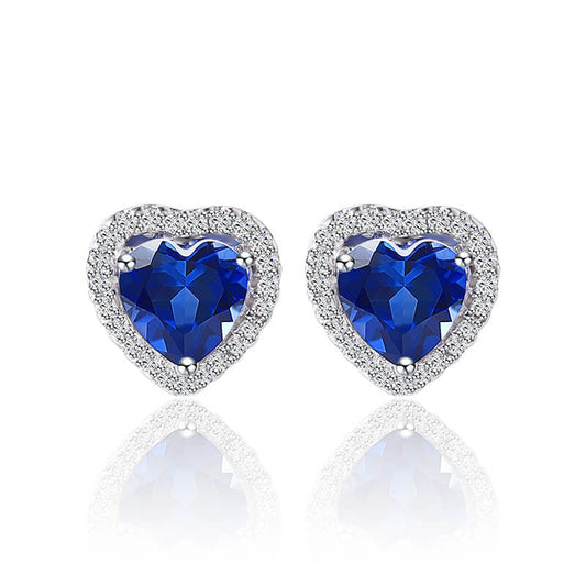 sapphire stud earrings