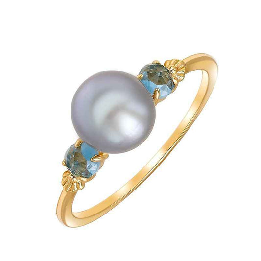 gold pearl ring