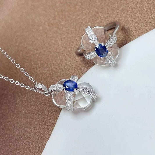 sapphire jewelry set