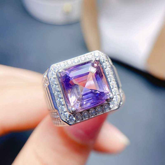 mens amethyst ring