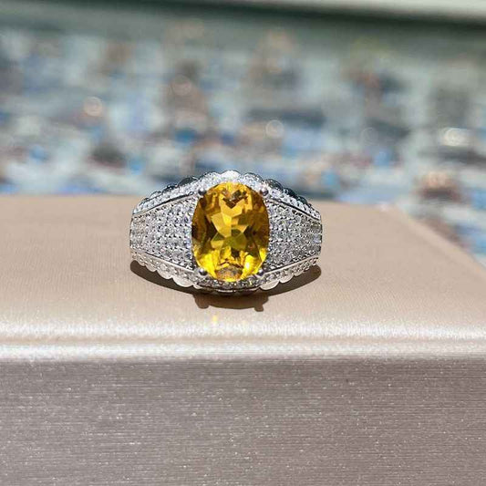 mens citrine ring