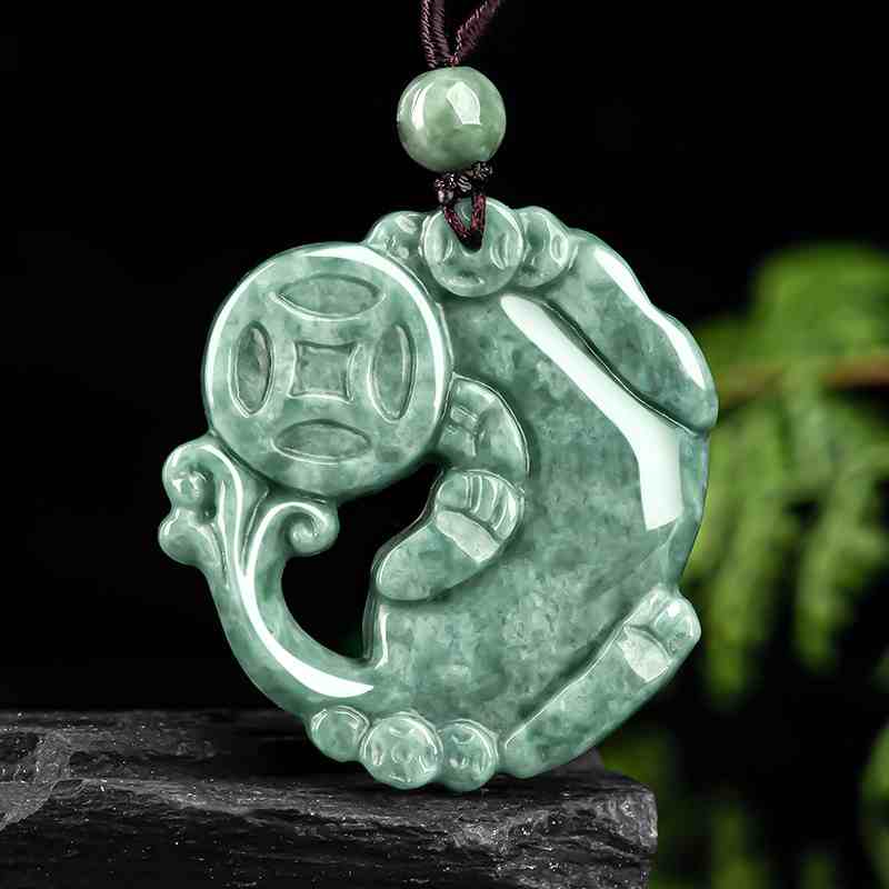 Feng Shui Pixiu Necklace - Jade Pendant Necklace