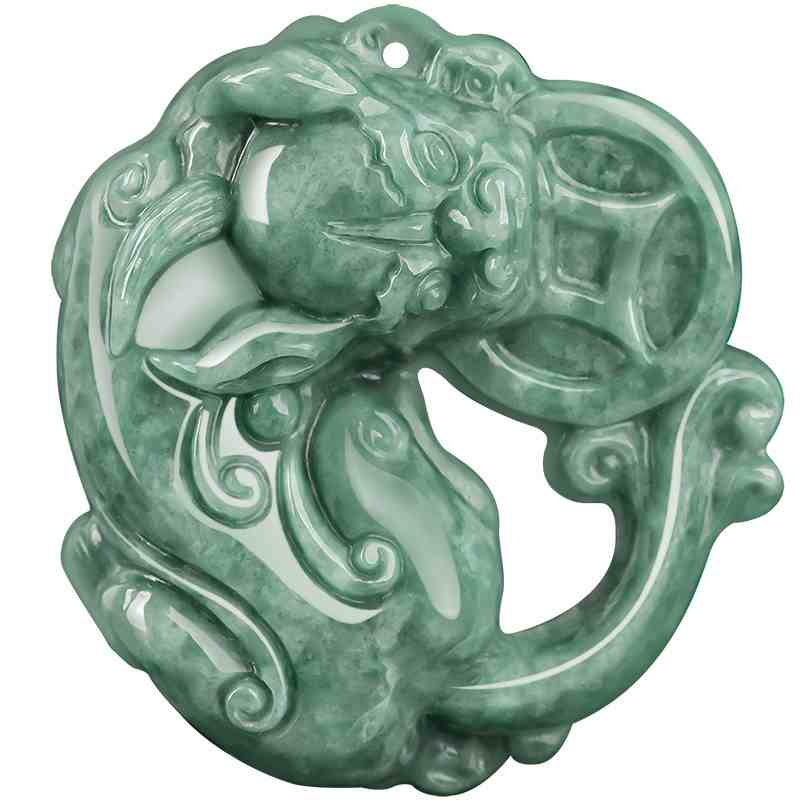 Feng Shui Pixiu Necklace - Jade Pendant Necklace