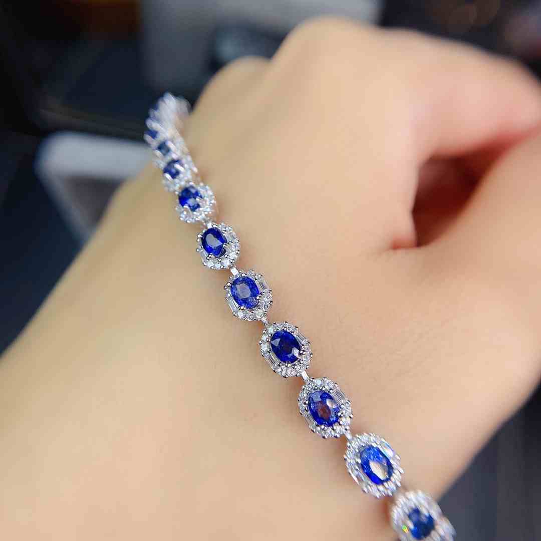 Achievement Bracelet - Silver Sapphire Bracelet