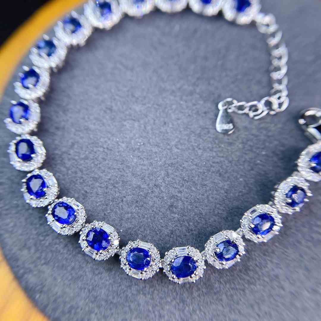 Achievement Bracelet - Silver Sapphire Bracelet