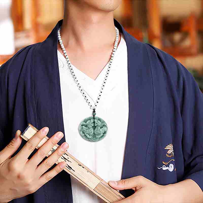 Good Fortune Necklace - Mens Jade Necklace