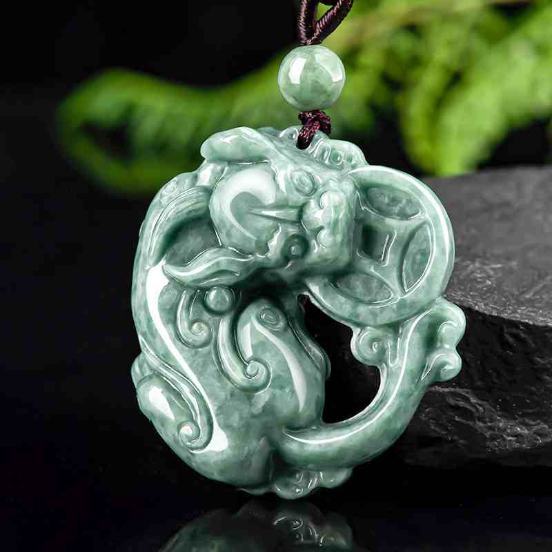 Feng Shui Pixiu Necklace - Jade Pendant Necklace