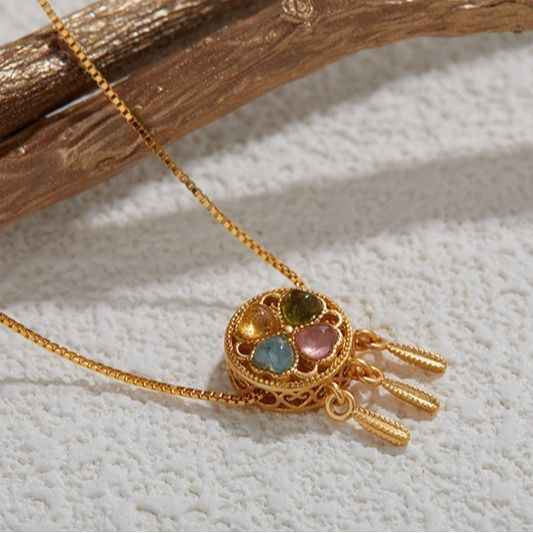 Tourmaline Necklace - Dreamcatcher Necklace