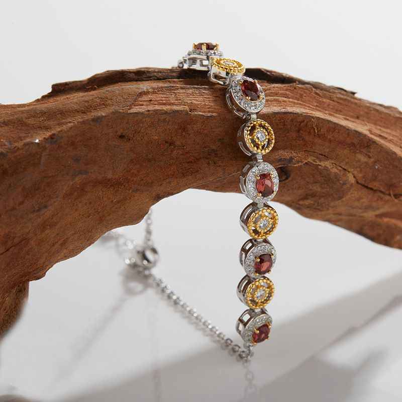 Garnet Bracelet for Women - January Birthstone Jewelry