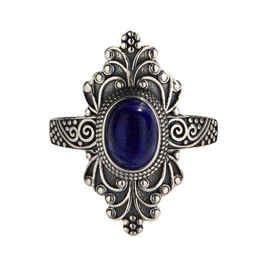 Lapis Lazuli Ring Womens - Ring Vintage