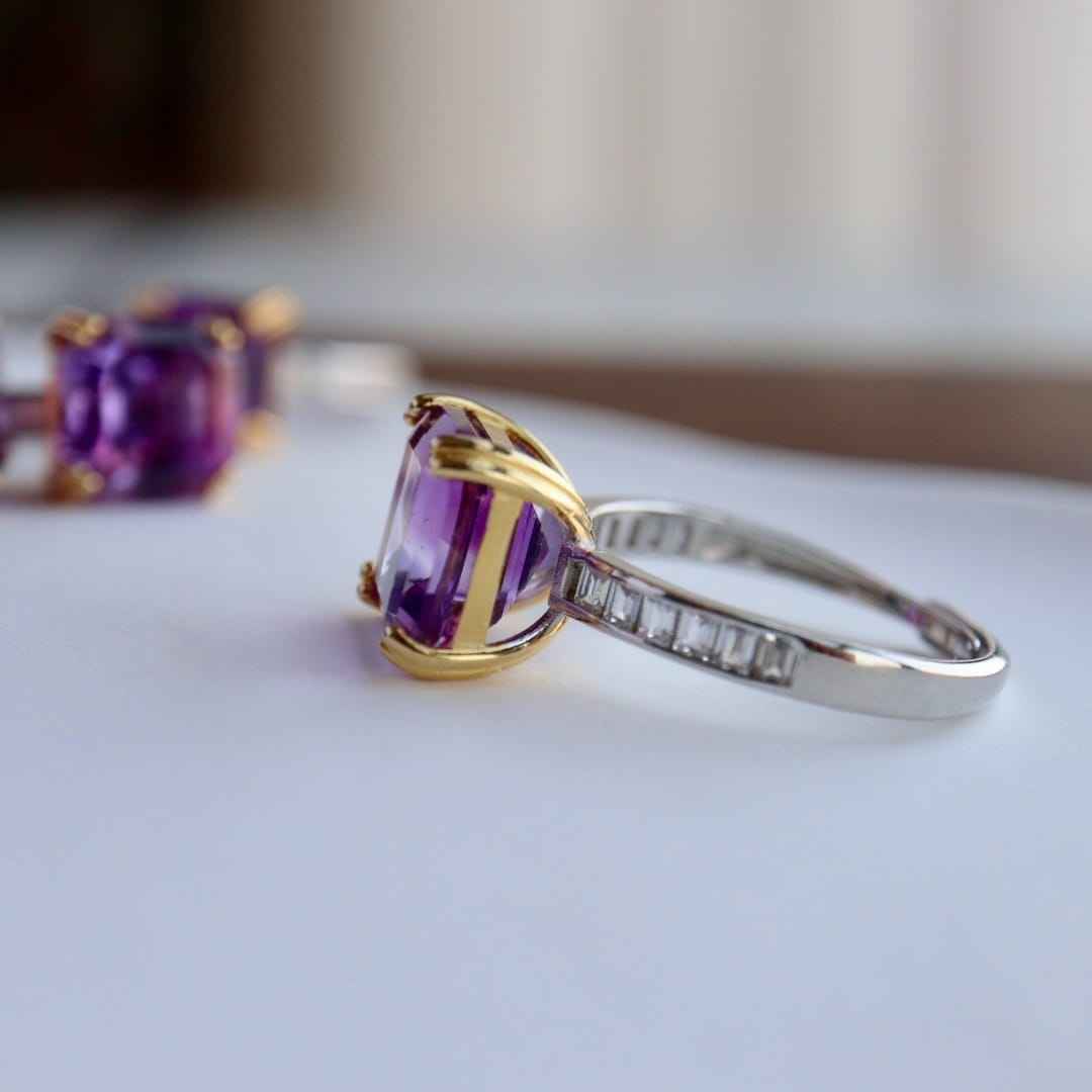 Amethyst Engagement Ring