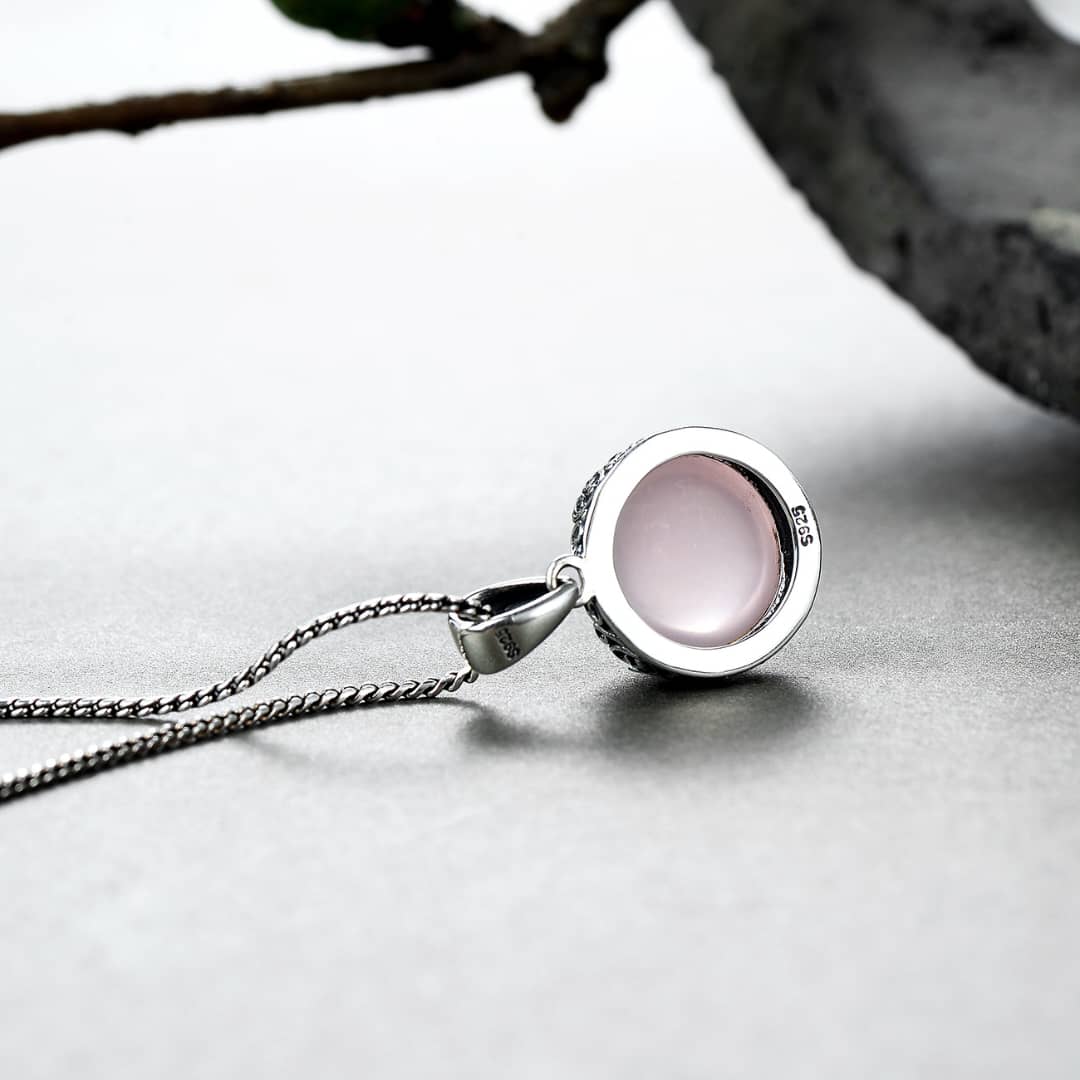 Rose Quartz Crystal Necklace