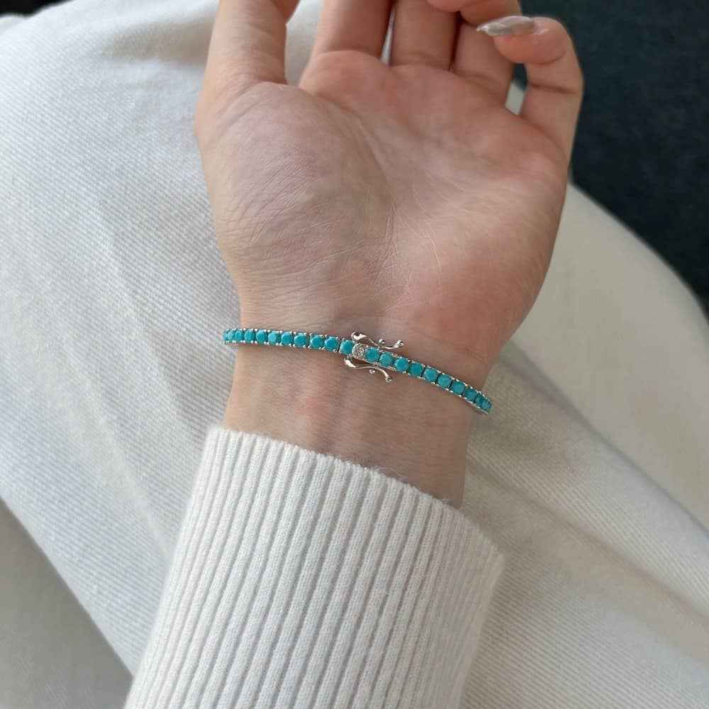 Turquoise Tennis Bracelet