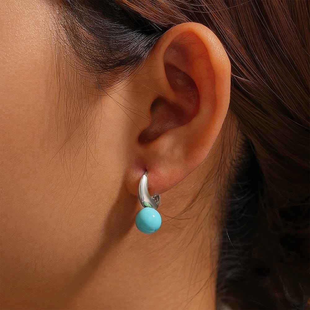 turquoise drop earrings