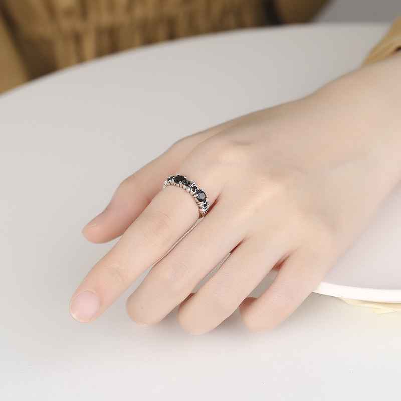 Obsidian Ring Womens