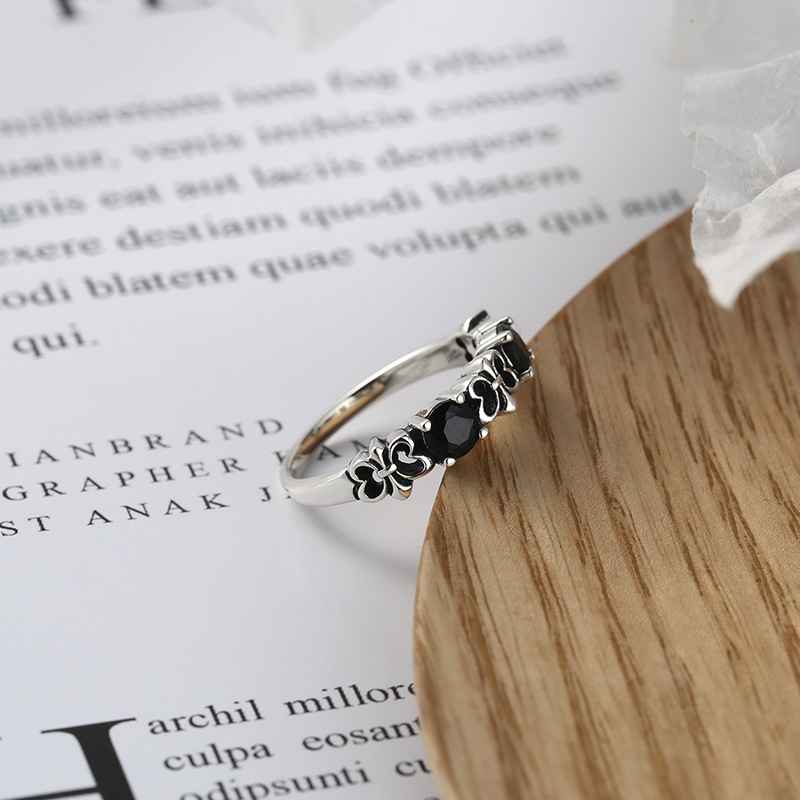 Obsidian Ring Womens