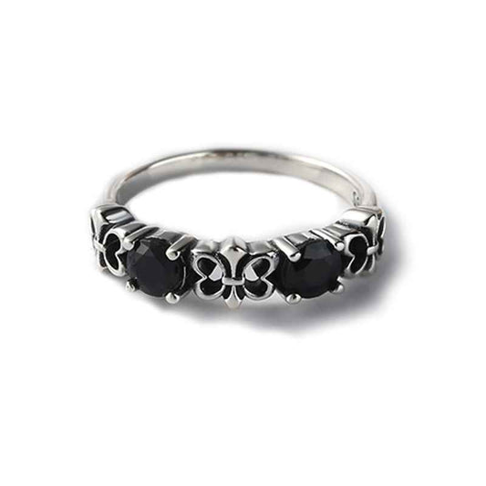 Obsidian Ring Womens