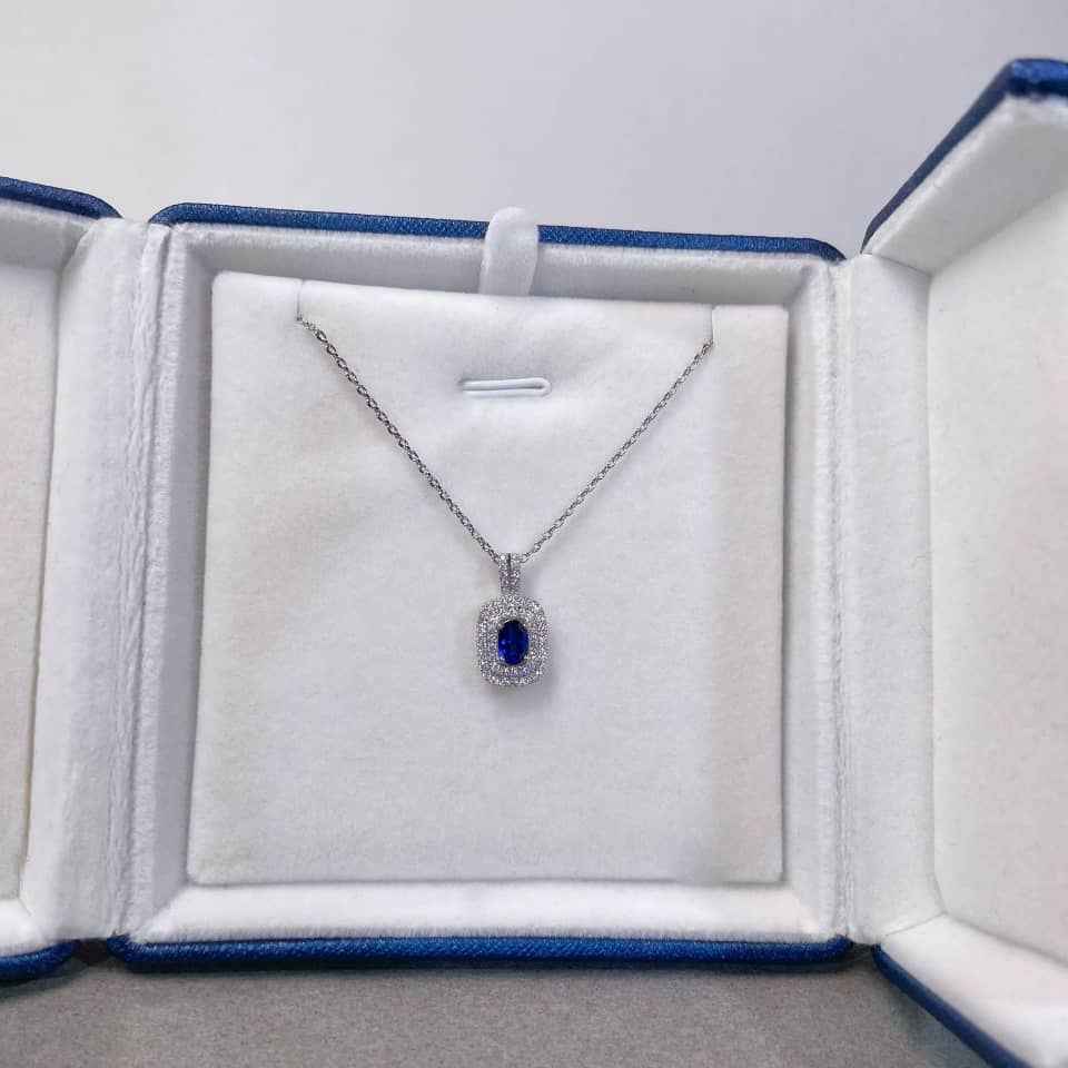 Sapphire Pendant Necklace