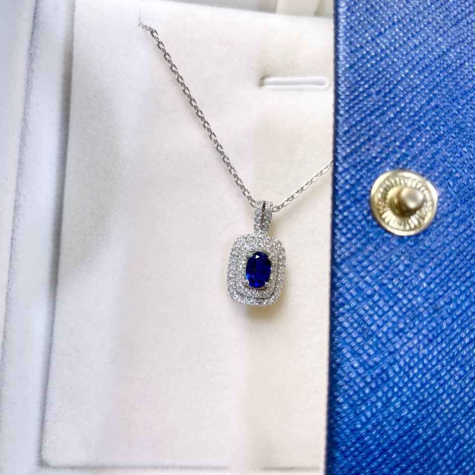 Sapphire Pendant Necklace