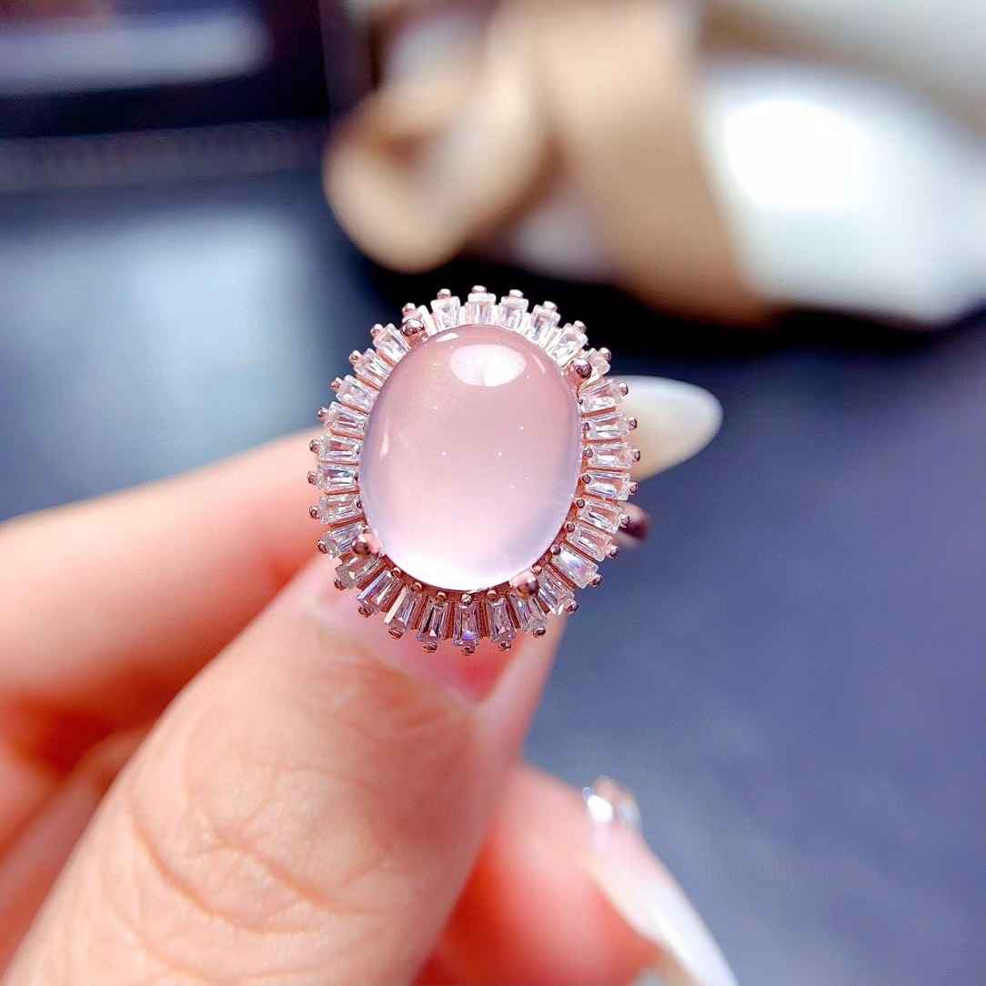 rose quartz engagement rings