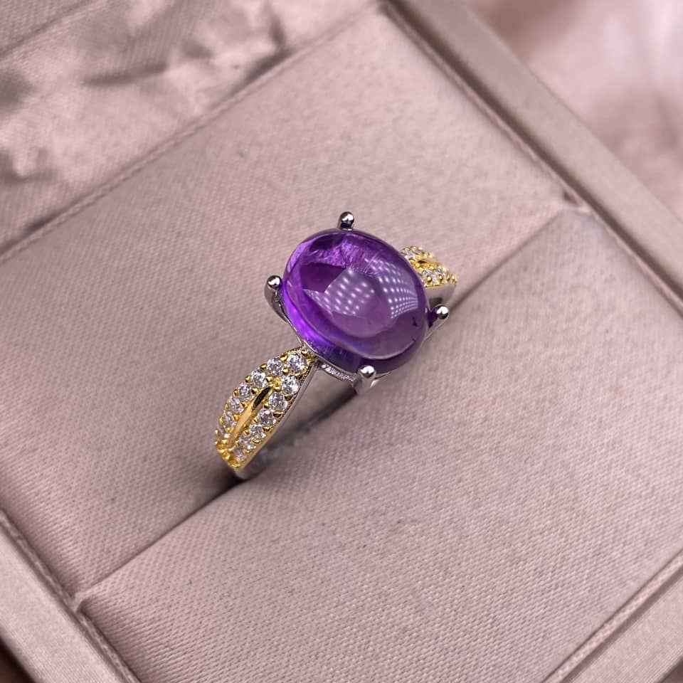 Amethyst Wedding Ring