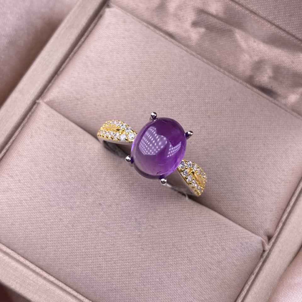 Amethyst Wedding Ring