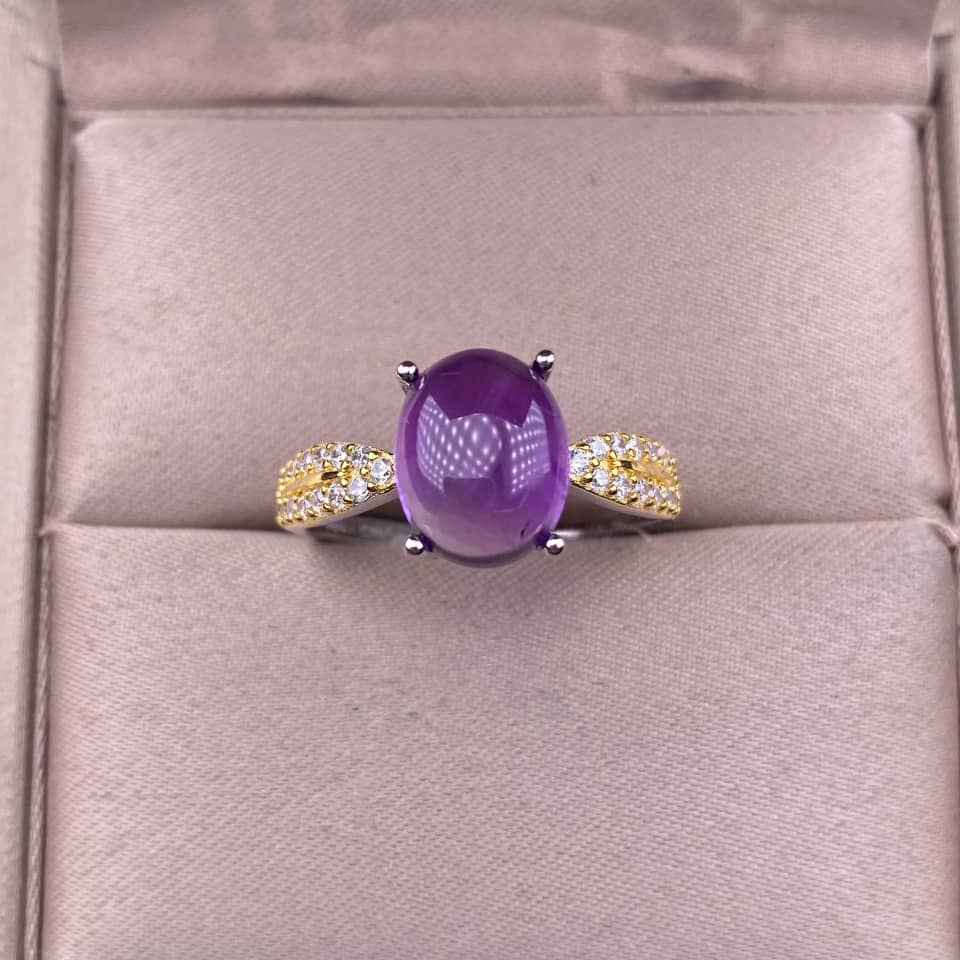 Amethyst Wedding Ring