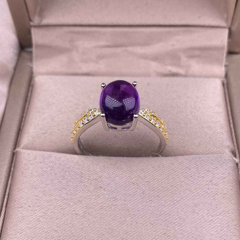 Amethyst Wedding Ring