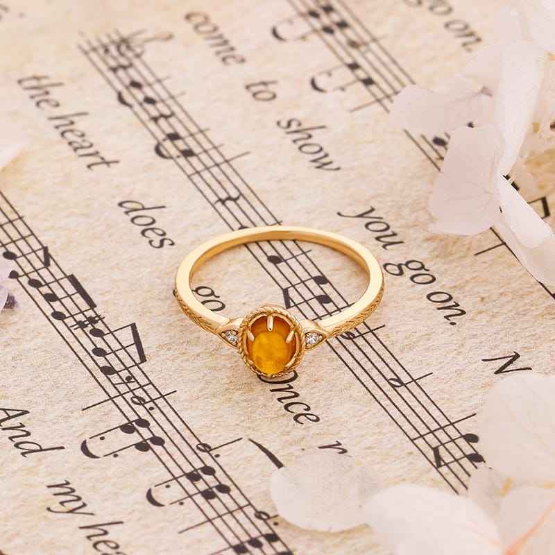 Amber Engagement Ring