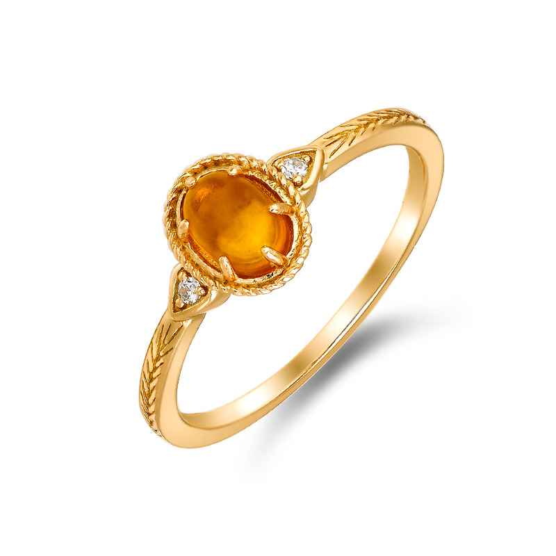 Amber Engagement Ring