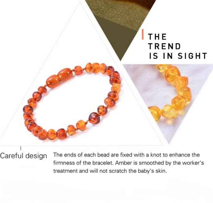 amber teething bracelet