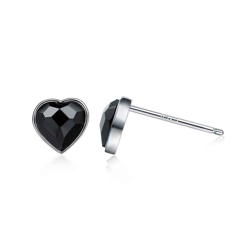 obsidian earrings stud