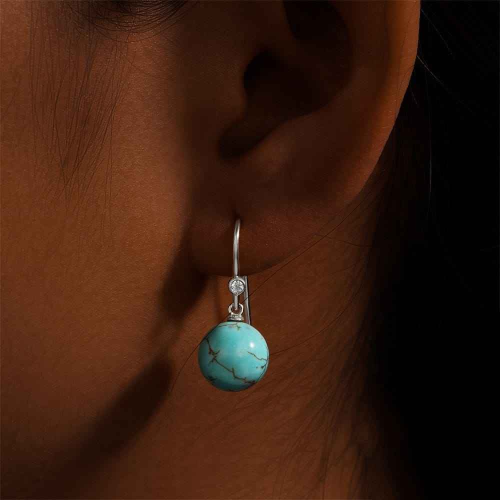 turquoise dangle earrings