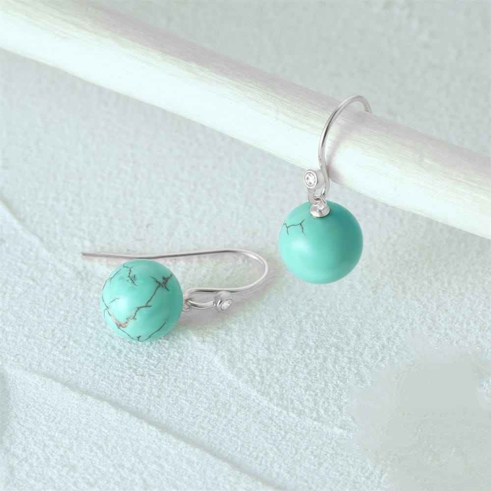 turquoise dangle earrings