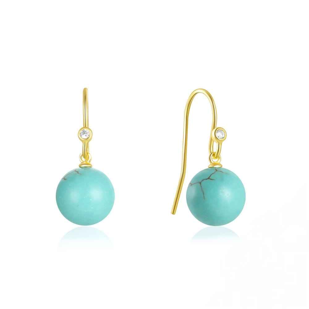 turquoise dangle earrings