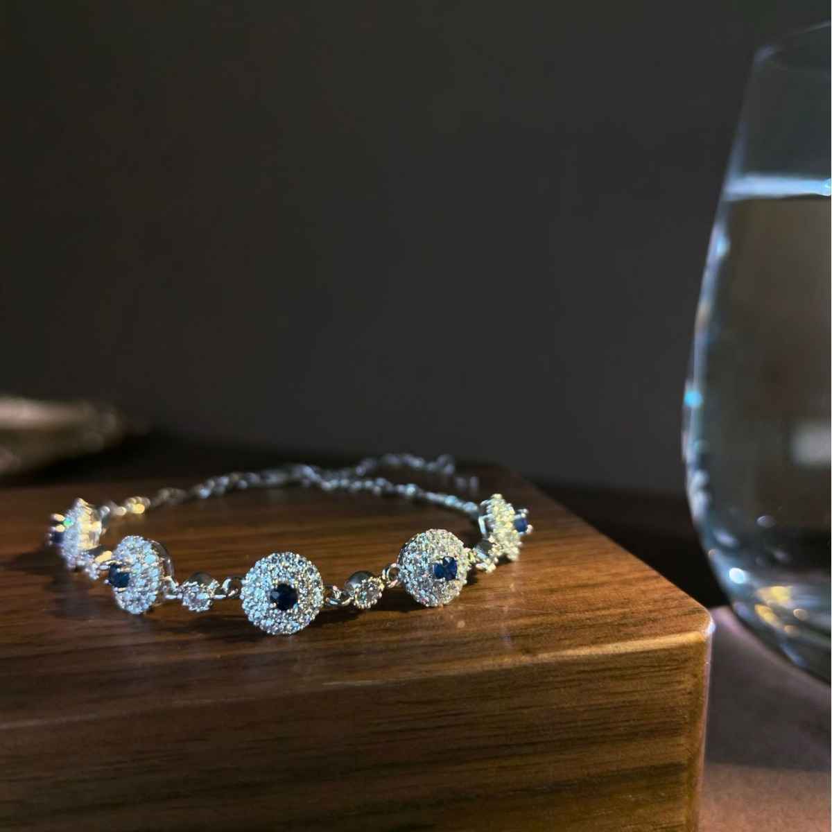 Silver Sapphire Bracelet